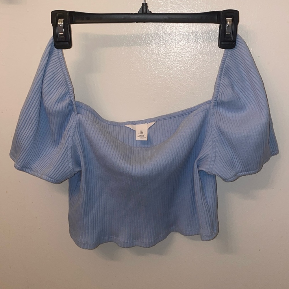 H&M Blue Crop Top
